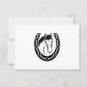 Western Ontvangpaard Land Weddenschap Zwart Kaart (Achterkant)