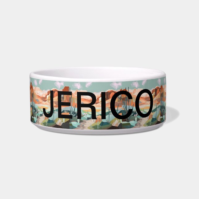 Western ontwerp Pet Food Bowl Voerbakje (Voorkant)