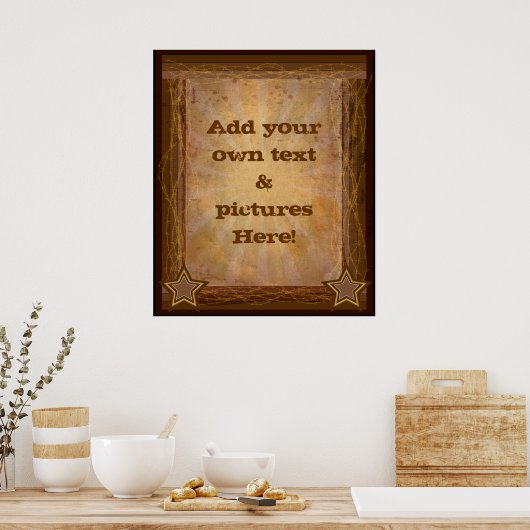 western ontwerp poster (Keuken)