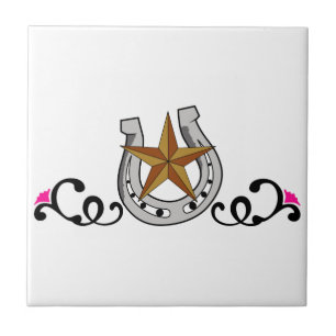 Western ontwerp tegeltje