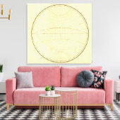 Western overzicht halfrond canvas afdruk (Insitu (Woonkamer))