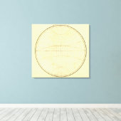 Western overzicht halfrond canvas afdruk (Insitu (Houten vloer))