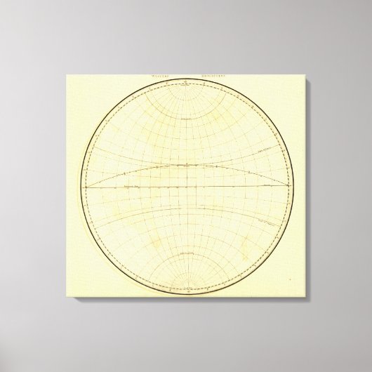 Western overzicht halfrond canvas afdruk (Voorkant)