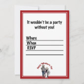 Western paar cowboy hond kaart (Achterkant)