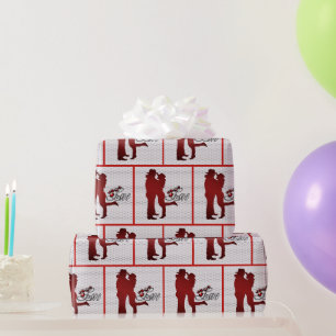 Western paar romantische liefdescadeautjes cadeaupapier