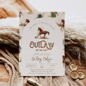 Western Paard Baby shower Uitnodiging