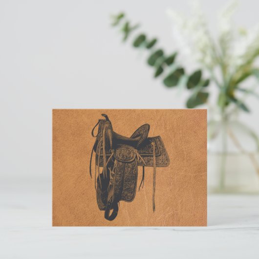 Western paard Briefkaart (Staand voorkant)