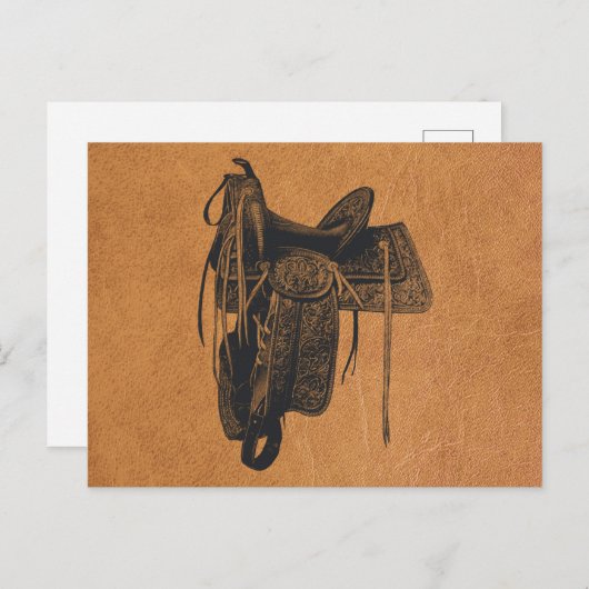  Western paard Briefkaart (Voorkant / Achterkant)