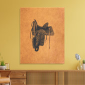  Western paard Canvas Afdruk (Insitu (Woonkamer))