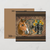 Western paard Cowboy Boots Cowboy Pet Wagon Wiel (Voorkant / Achterkant)