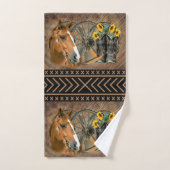 Western paard Cowboy Boots Cowboy Pet Wagon Wiel Bad Handdoek (Handdoek)