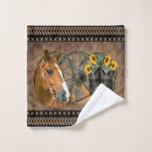 Western paard Cowboy Boots Cowboy Pet Wagon Wiel Bad Handdoek (Wasdoekje)