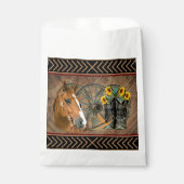 Western paard Cowboy Boots Cowboy Pet Wagon Wiel Bedankzakje (Voorkant)