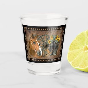 Western paard Cowboy Boots Cowboy Pet Wagon Wiel Shot Glas