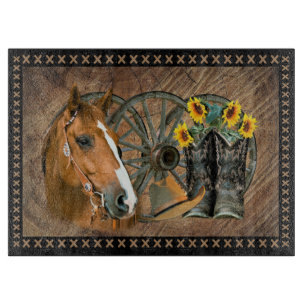 Western paard Cowboy Boots Cowboy Pet Wagon Wiel Snijplank