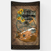 Western paard Cowboy Boots Cowboy Pet Wagon Wiel Spandoek (Verticaal)