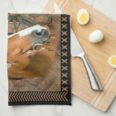 Western paard Cowboy Boots Cowboy Pet Wagon Wiel Theedoek (Quarter Fold)