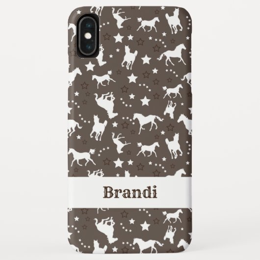 Western paard Gepersonaliseerd Case-Mate iPhone Case (Achterkant)