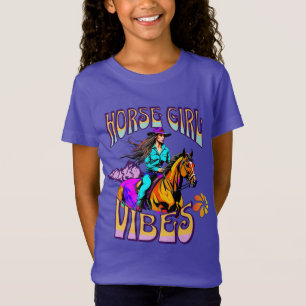 Western Paard Meisje Vibes en Paard T-shirt