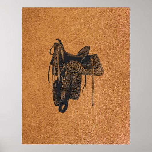 Western paard Poster (Voorkant)