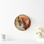 Western paard ronde klok (Huis)