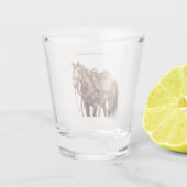 Western paard shot glas (Achterkant)