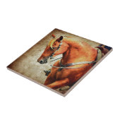 Western paard tegeltje (Zijkant)