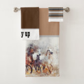 Western paard Thmed Bad Handdoek (Insitu)
