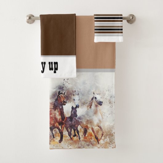 Western paard Thmed Bad Handdoek (Insitu)
