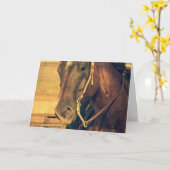 Western paard, verjaardag kaart (Gele Bloem)