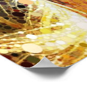 western paard voor abstracte ruitersport poster (Hoek)