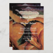 Western Paarden Bruiloft Kaart (Voorkant / Achterkant)