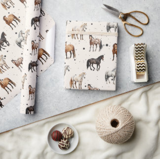 Western Paardeninpakpapier Cadeaupapier