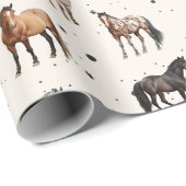 Western Paardeninpakpapier Cadeaupapier (Rol Hoek)