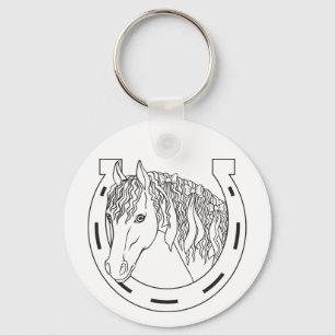 Western Paardenschoen Ruiter Cadeau Mooie Paard Sleutelhanger