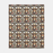 Western paardenstro Pet touw schuur Schattige Fleece Deken (Voorkant)