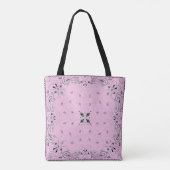 Western Paisley Pink Bandana Print Cowgirl Tote Bag (Achterkant)