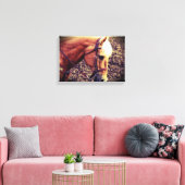 Western Palomino Canvas Afdruk (Insitu (Woonkamer))