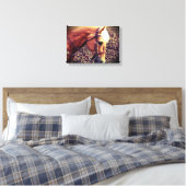 Western Palomino Canvas Afdruk (Insitu (Slaapkamer))