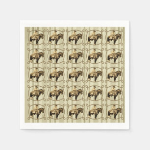 Western Papier Napkins  Cowboy Servetten