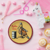 Western Party Barrel Racing Paper Borden Papieren Bordje (Feest)