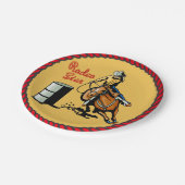Western Party Barrel Racing Paper Borden Papieren Bordje (Gekanteld)