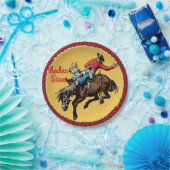 Western Party Bronc Riding Paper Borden Papieren Bordje (Feest)