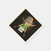 Western Party Cowboy Pet Champagne Frieworks Servet (Hoek)