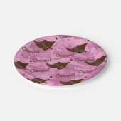 Western Party Cowgirl Laarzen Papier Borden Papieren Bordje (Gekanteld)