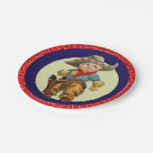 Western Party Little Cowboy Red Bandana Papieren Bordje (Gekanteld)