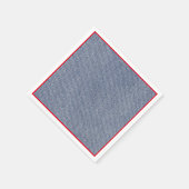 Western Party Napkins Denim Print Servetten (Hoek)