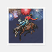 Western Party Rodeo Cowboy Bronc Rider Servetten (Voorkant)