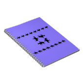 Western Periwinkle - Horseback Silhouettes Notitieboek (Rechterzijde)