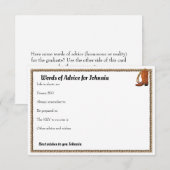 Western Pet en Lariat afstuderen advies Notitiekaartje (Voorkant / Achterkant)